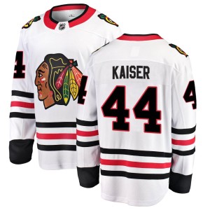 Wyatt Kaiser Youth Fanatics Branded Chicago Blackhawks Breakaway White Away Jersey