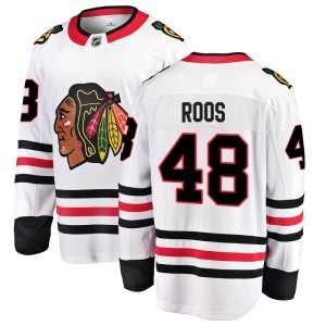 Filip Roos Youth Fanatics Branded Chicago Blackhawks Breakaway White Away Jersey