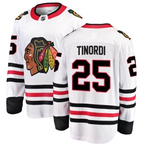 Jarred Tinordi Youth Fanatics Branded Chicago Blackhawks Breakaway White Away Jersey