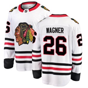 Austin Wagner Youth Fanatics Branded Chicago Blackhawks Breakaway White Away Jersey