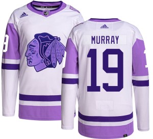 Troy Murray Youth Adidas Chicago Blackhawks Authentic Hockey Fights Cancer Jersey