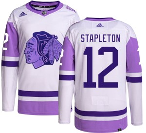 Pat Stapleton Youth Adidas Chicago Blackhawks Authentic Hockey Fights Cancer Jersey
