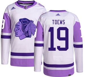 Jonathan Toews Youth Adidas Chicago Blackhawks Authentic Hockey Fights Cancer Jersey