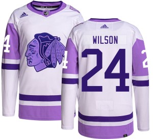Doug Wilson Youth Adidas Chicago Blackhawks Authentic Hockey Fights Cancer Jersey